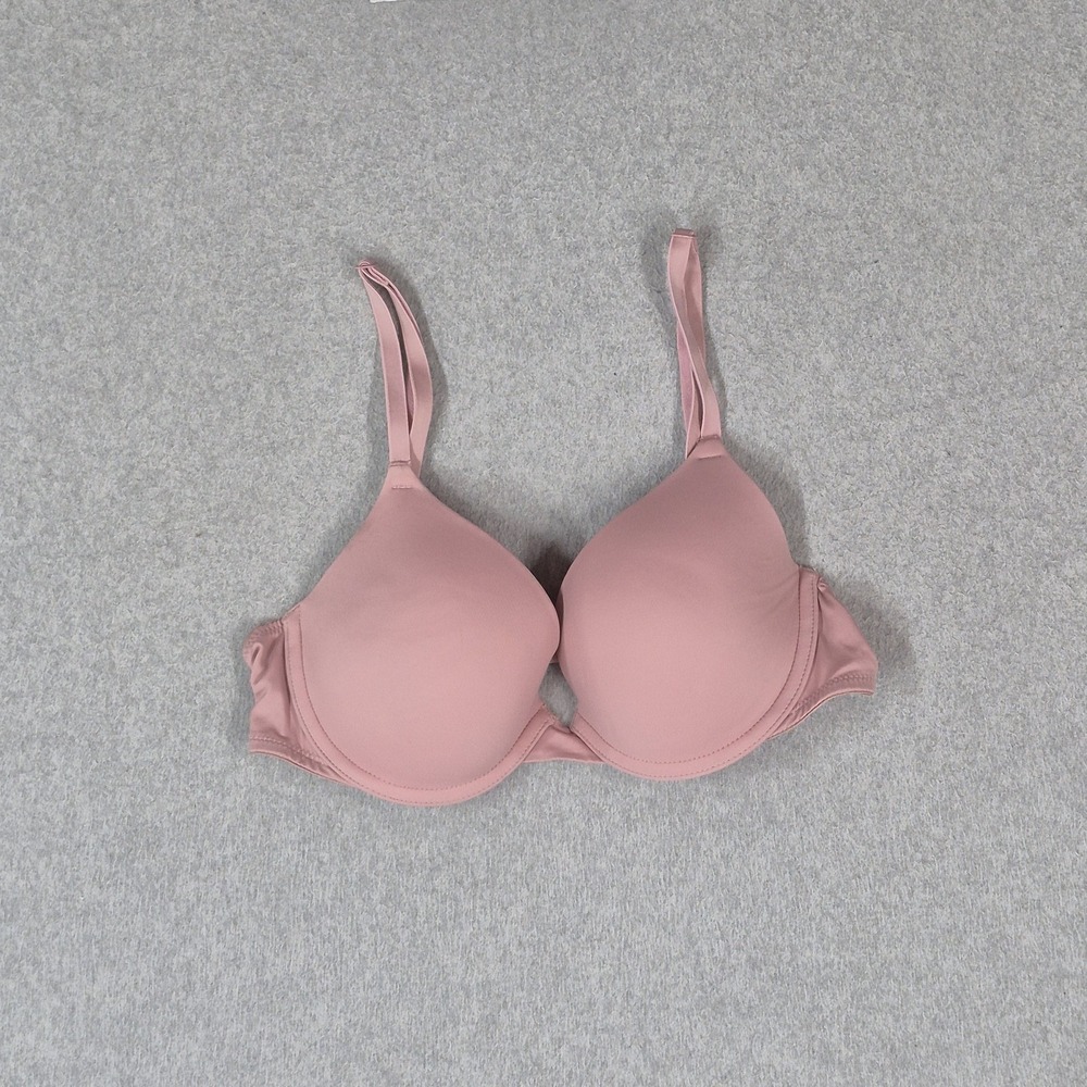 PINK Victoria's Secret Women Bra 34B Pink T Shirt Padded Underwired Strap